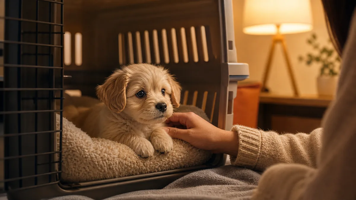 子犬の夜鳴きはいつまで続く?眠れない夜の見分け方と対処法